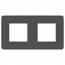 Рамка 2 поста UNICA STUDIO, дымчато-серый |  код. NU280422 |  Schneider Electric