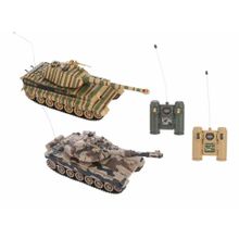 Радиоуправляемый танковый бой Русский Т90 и Немецкий KING TIGER - 99821