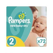 Pampers New Baby 2 mini 3-6 кг 72 шт. эконом