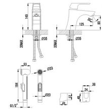 Смеситель Lemark Unit LM4516C для раковины с гигиеническим душем