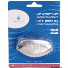 Osculati LED courtesy light chromed ABS, 13.538.02