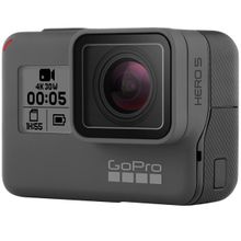 Видеокамера GoPro HERO5 Black Edition  CHDHX-502  (Ultra HD, 12Mpx, CMOS, UWide, microSD, WiFi, BT, GPS, HDMI, Toch LCD, Li-Ion)