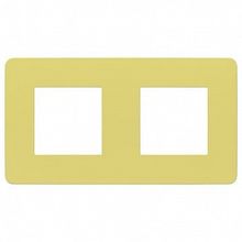 Рамка 2 поста UNICA STUDIO, зеленое яблоко |  код. NU280412 |  Schneider Electric