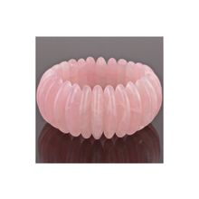 Бусики-Колечки Браслет Розовый кварц "Линда" арт.бНКР-5(35-8)-18-1