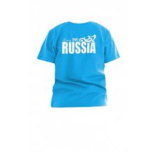 Футболка из хлопка для детей - RUSSIA sport | бирюзовый