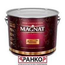 Краска для стен и потолков "Magnat" сатиновая 9 л. (База А)   Sniezka