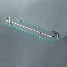 Полка для ванной комнаты, 40×11,5×4 см, металл, стекло