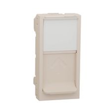 Schneider Electric Лицевая панель RJ45 одиночная без коннектора Schneider Electric Unica Modular NU941044 ID - 237678