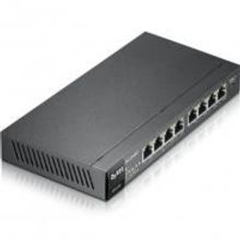 ZyXEL GS1100-8HP коммутатор управляемый, Gigabit Ethernet c 4 портами High Power PoE, 8 портов