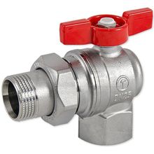 Угловой шаровой кран Giacomini R789 1"х1" с накидной гайкой