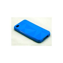 Силиконовая накладка для iPhone 4 4S вид №4 blue