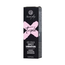 Возбуждающий гель с эффектом вибрации и охлаждения Triple X 3 in 1 Unisex Pleasure Enhancer Gel - 15 мл.