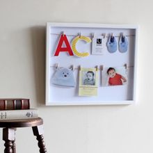 Umbra c зажимами для фотографий Clothesline белая