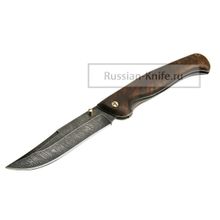 Нож складной Варяг-2 (дамасская сталь), орех