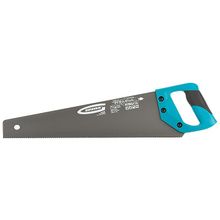 Ножовка по дереву "PIRANHA", 450 мм, 11-12 TPI, зуб-3D, калёный зуб, тефлоновое покрытие полотна, 2-х компонентная рукоятка GROSS 24106