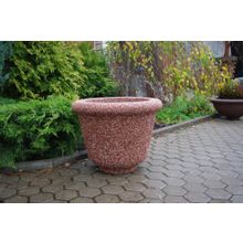 Бетонный вазон ГАРДЕН (Питерский гравий)