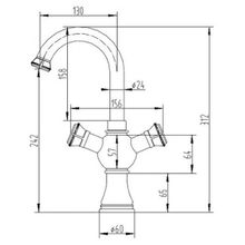 Смеситель Zorg A 4005U-BR бронза для умывальника