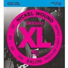 EXL170 XL NICKEL WOUND Струны для бас-гитары Long Regular Light 45-100 D`Addario