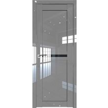  Двери ProfilDoors Модель 2.43L Цвет Грей люкс Стекло Черный триплекс