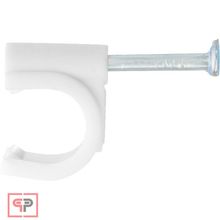 СИБРТЕХ Скобы электроустановочные, 10 мм, круглый профиль, 40 шт Сибртех