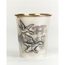 Серебряная рюмка стопка Утки 388_SR