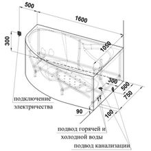 Акриловая ванна Радомир Амелия Chrome