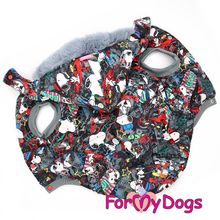 Куртка для собак ForMyDogs "Снупи" серая FW493 3-2017