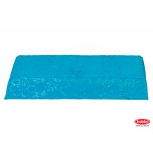 Махровое полотенце 50x90 "DORA", бирюзовое, 100% Хлопок