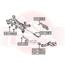 Сайлентблок Подвески | Лев | ASVA арт. 1201TMR2L
