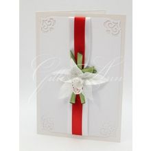 Свадебные пригласительные Gilliann Orchidea in Red INV033