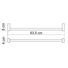 WasserKRAFT Штанга для полотенец Berkel K-6830