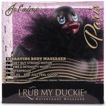 Черный вибратор-уточка I Rub My Duckie 2.0 Paris (239724)