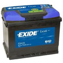 Аккумулятор автомобильный Exide Excell EB 620 6СТ-62 обр. 242x175x190