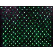 Rich LED RL-N2*1.5-T G Уличная светодиодная гирлянда Сетка 2x1.5 м, зеленый, 8 режимов, провод прозрачный