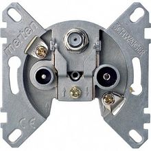 Механизм розетки TV-FM-SAT коллекции Merten, одиночная |  код. MTN466097 |  Schneider Electric