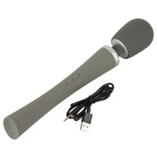 Серый жезловый вибратор Super Strong Wand Vibrator (248087)