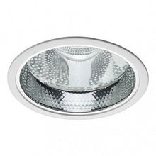 TL08-03 2*E27, встраиваемый светильник, Ø225, отражатель - зеркальный алюминий, цвет рамки - белый |  код. 00726 |  Technolux