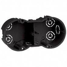 коробка КМ40007 установочная 2х местная для твердых стен 141x70x45 (с саморезами) | код. UKT20-141-070-045 |  IEK