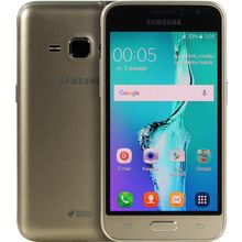 Смартфон   Samsung Galaxy J1 (2016) SM-J120F Gold (1.3GHz,1GbRAM,4.5"800x480  sAMOLED,  4G+BT+WiFi+GPS,  8Gb+microSD,5Mpx,Andr)