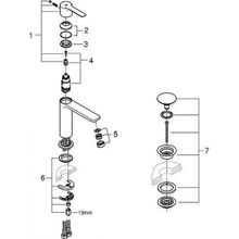 Смеситель Grohe Lineare New для раковины, 23106001