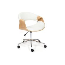 Tetchair Кресло BEND , натуральный, кож зам белый
