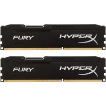 Модуль памяти 2х4ГБ DDR3 SDRAM Kingston "HyperX FURY" HX313C9FBK2 8 (PC10600, 1333МГц, CL9)