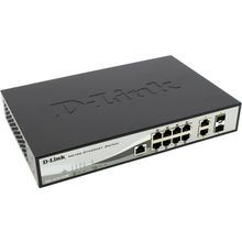 Коммутатор   D-Link  DES-1210-10  ME   Switch 10-port (8UTP 10 100Mbps +2Combo 1000BASE-T SFP)