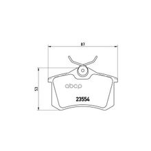 Колодки Тормозные Дисковые | Зад | Vw Polo Saloon (602, 604, 612, 614) 1.6 05.2010 -  <=> Skoda Octavia Ii (1z3) 1.6 06.2004 - 06.2013 Brembo арт. P85020