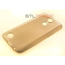 K10 (2017) LG Силиконовый чехол TPU Case Металлик золотой