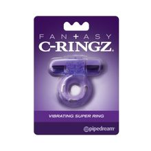 Pipedream Фиолетовое виброкольцо Vibrating Super Ring (фиолетовый)