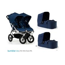 Bumbleride Indie Twin коляска для двойни 2в1 Natural Edition с люлькой-переноской Carrycot 2012
