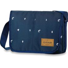 Темно синяя с маленькими птичками стильная мужская удобная сумка для ноутбука Dakine Outlet 8L Sportsman Smn
