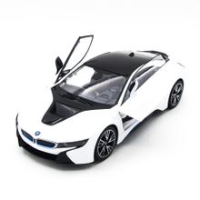 Радиоуправляемая машина Rastar BMW i8 White 1:14 (двери открываеются с пульта) - RAS-71000-W