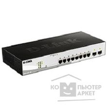 D-Link DGS-1210-10 F1A Настраиваемый коммутатор WebSmart с 8 портами 10 100 1000Base-T и 2 портами 1000Base-X SFP